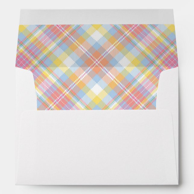 Pastel Stripe Plaid Envelopes (Back (Bottom))