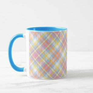 Pastel Stripe Plaid Mug