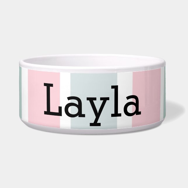 PASTEL STRIPED pet bowl (Front)