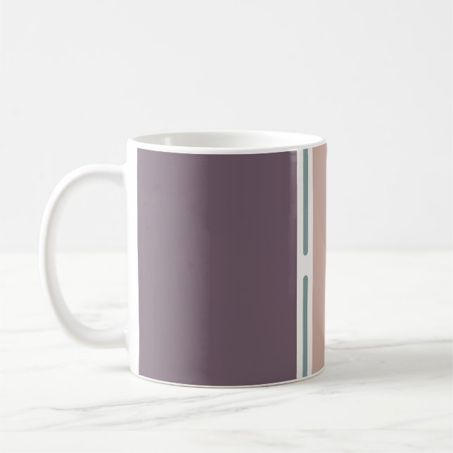 Pastel Stripes-2 – Soft Neutral Mug Design (Left)