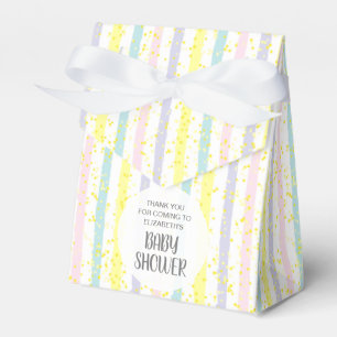 Pastel Stripes Baby Shower Favour Box