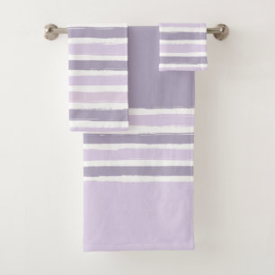 Pastel Stripes Bath Towel Set