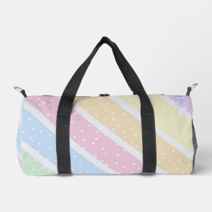 Pastel Stripes Duffle Bag