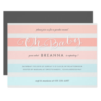 reveal party invitations