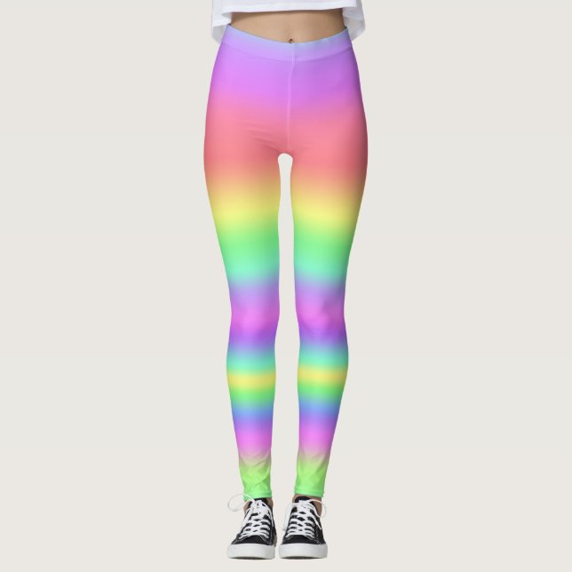 Pastel Stripes Leggings (Front)