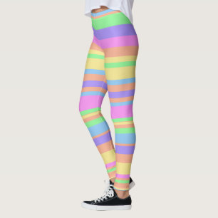 Pastel Stripes Leggings