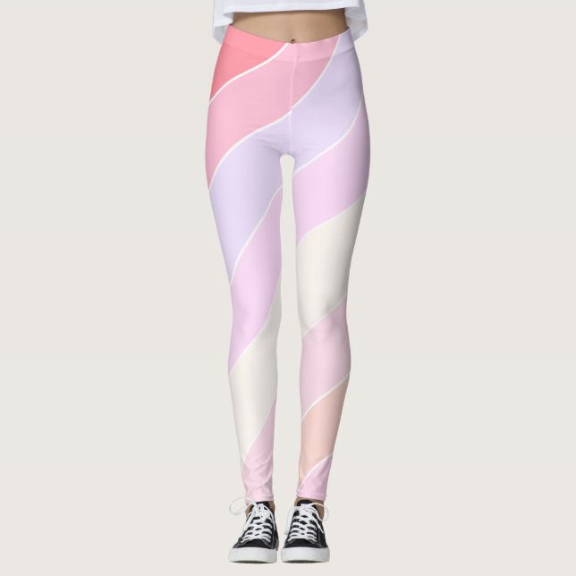 Pastel Stripes Leggings (Front)