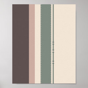 Pastel Stripes Minimalist Home Decor