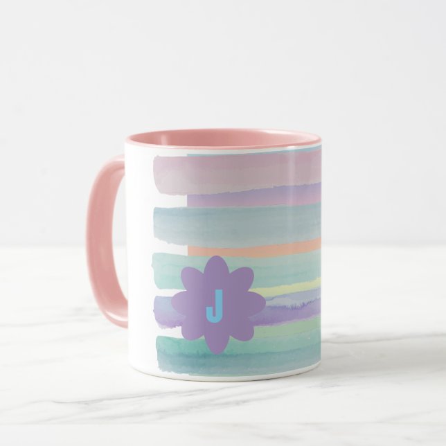 Pastel Stripes Mug (Front Left)