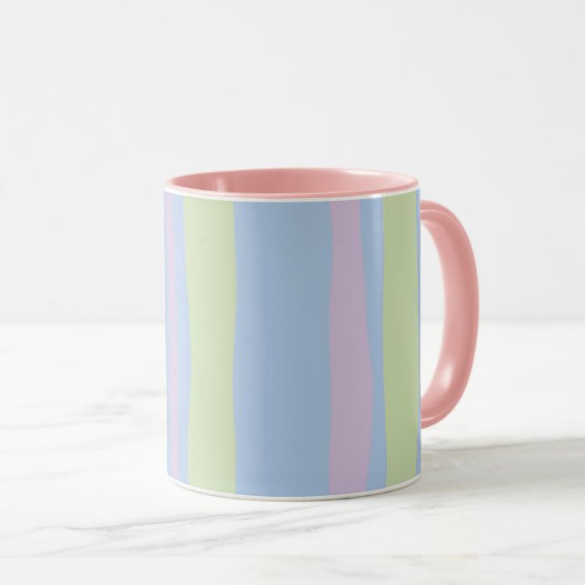Pastel Stripes mug (Front Right)