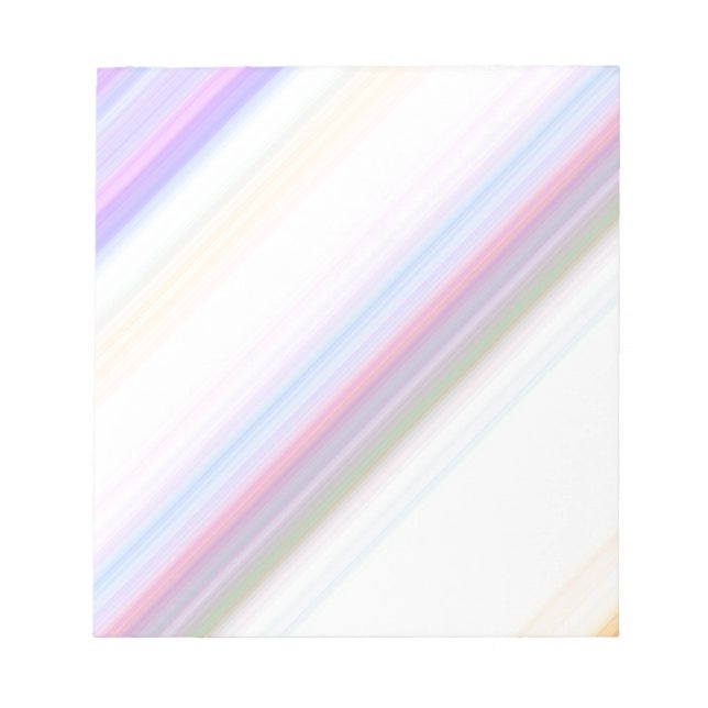 Pastel Stripes Notepad (Front)