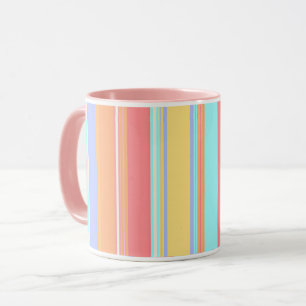 Pastel Stripes Pattern Mug