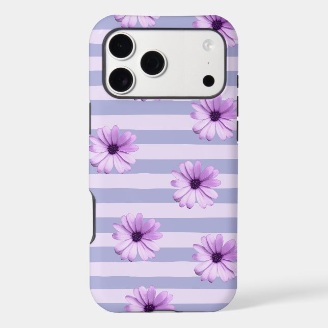 Pastel stripes pattern with Daisies (Back)