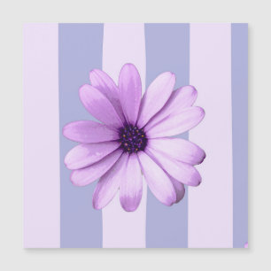 Pastel stripes pattern with Daisies
