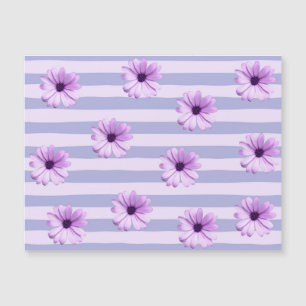 Pastel stripes pattern with Daisies