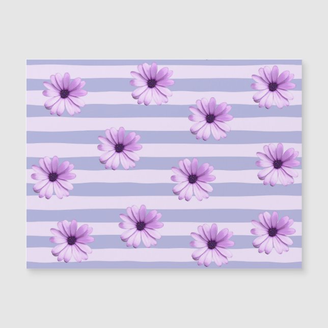 Pastel stripes pattern with Daisies (Front)