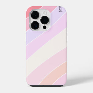 Pastel Stripes Personalised iPhone 14 Pro Case