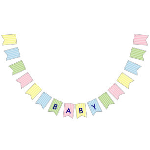 Pastel Stripes   Pink, Yellow, Blue, Green Baby Bunting
