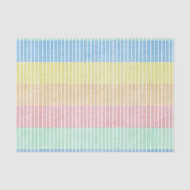 Pastel Stripes Tissue Paper (Front)