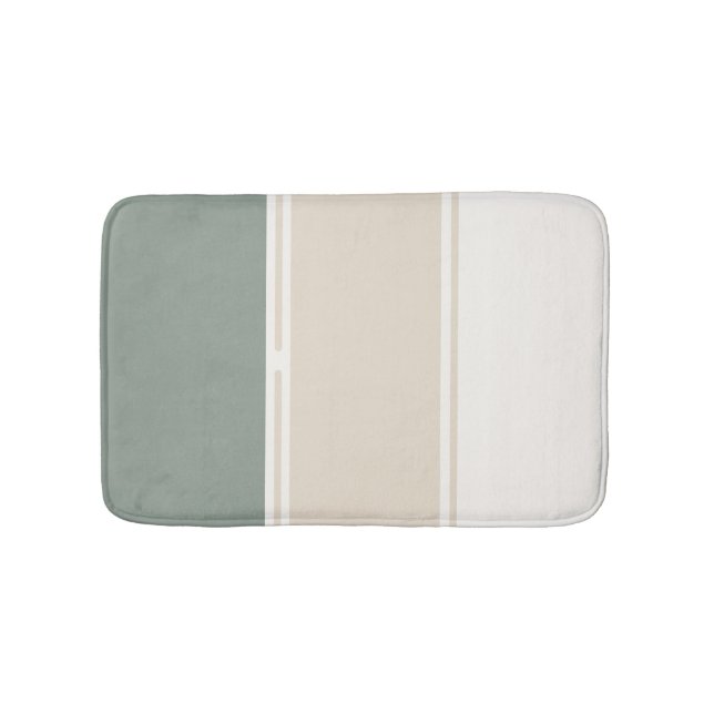 Pastel Stripes Variation 2 – Simple and Sleek Bath Mat (Front)