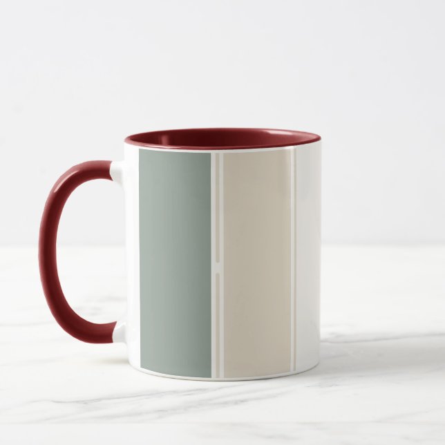 Pastel Stripes Variation 2 – Simple and Sleek Mug (Left)