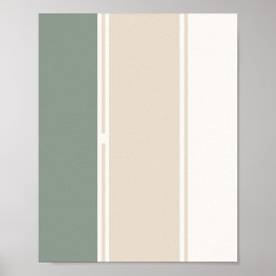 Pastel Stripes Variation 2 – Simple and Sleek Poster