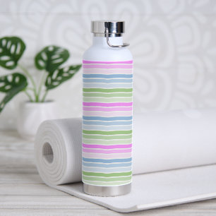 Pastel Stripes Water Bottle