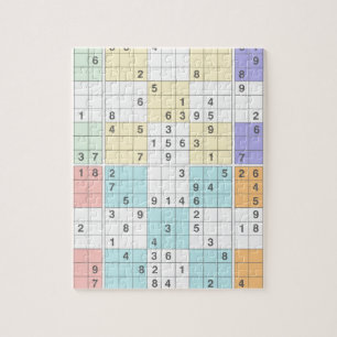 pastel sudoku jigsaw puzzle
