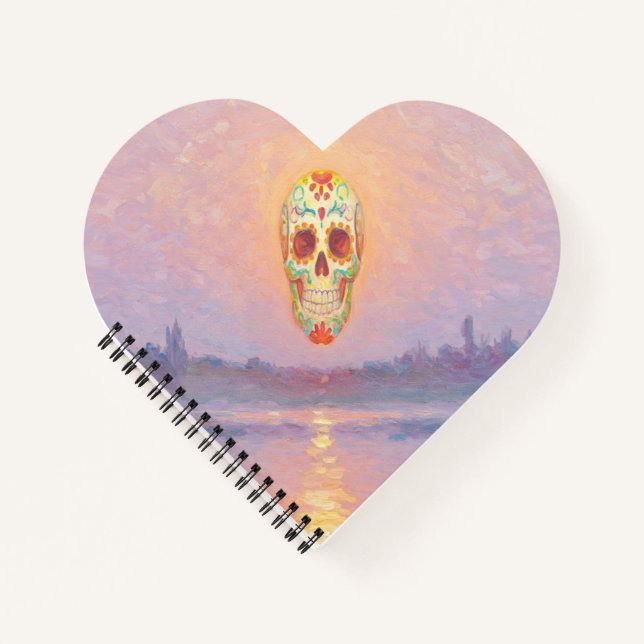 Pastel Sugar Skull Notebook (Front)