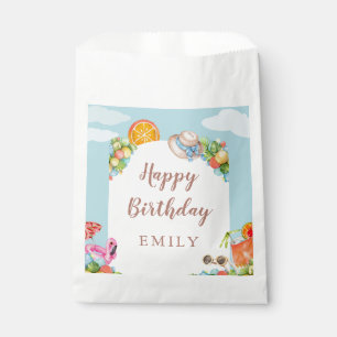 Pastel Summer Birthday Party Favour Bag