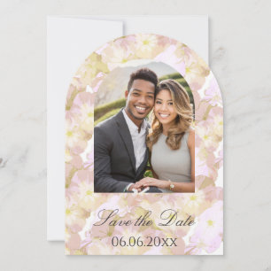 Pastel Summer Floral Photo Save the Date