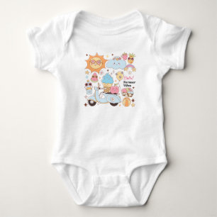 Pastel Summer Vibes Baby Bodysuit