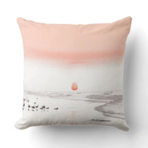 Pastel Sunrise With Gulls