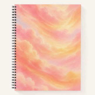 Pastel Sunset Aesthetic Notebook | Dreamy Peach