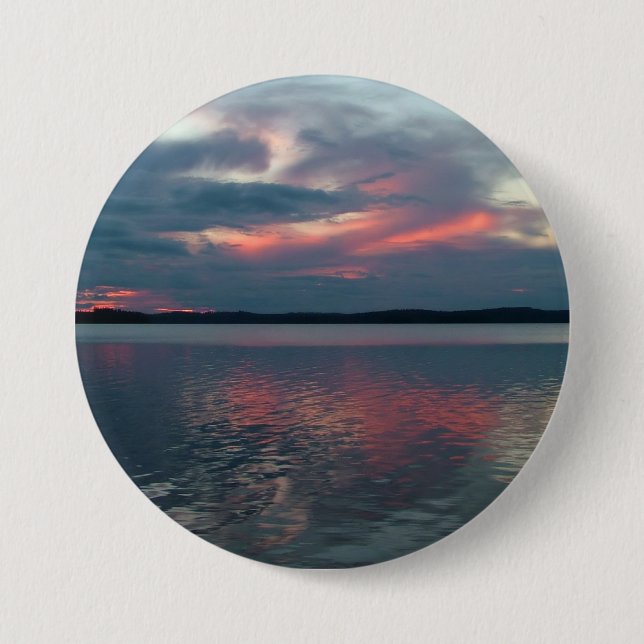 Pastel Sunset custom button (Front)