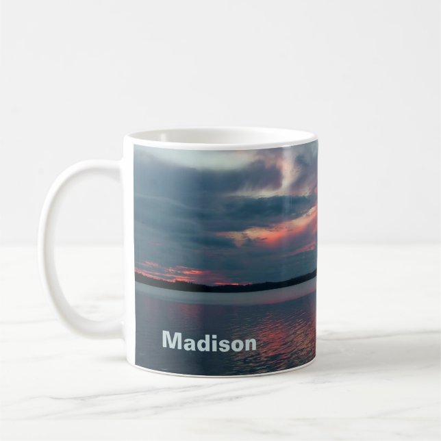 Pastel Sunset custom name mugs (Left)