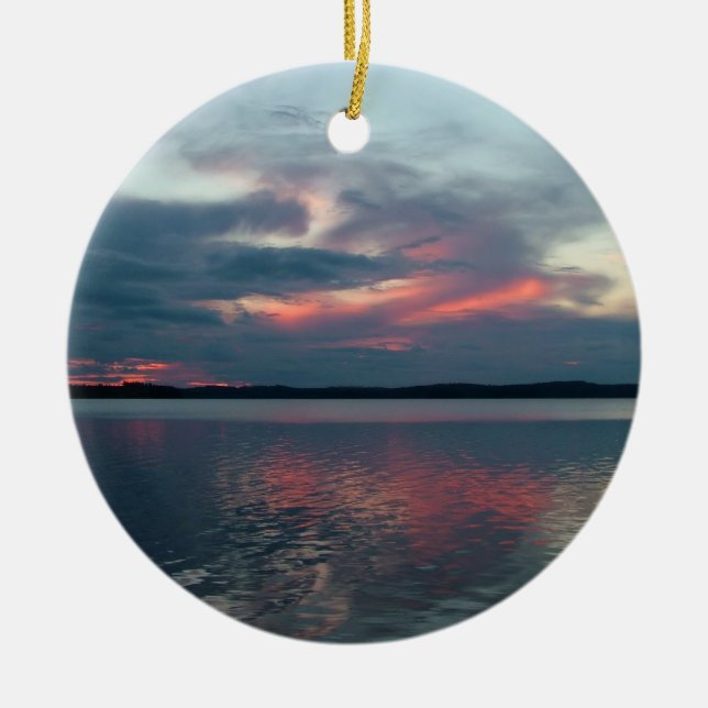 Pastel Sunset custom ornament (Front)