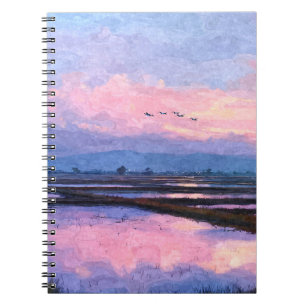 Pastel Sunset Flight Notebook