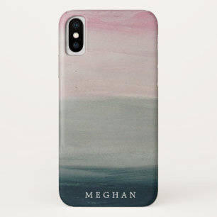 Pastel Sunset Monogram iPhone case