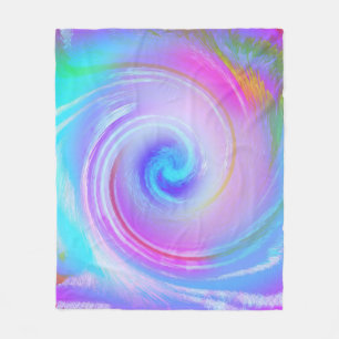 Pastel Swirl Abstract Blanket
