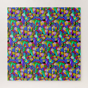 Pastel Swirling Abstract Patterns Jigsaw Puzzle