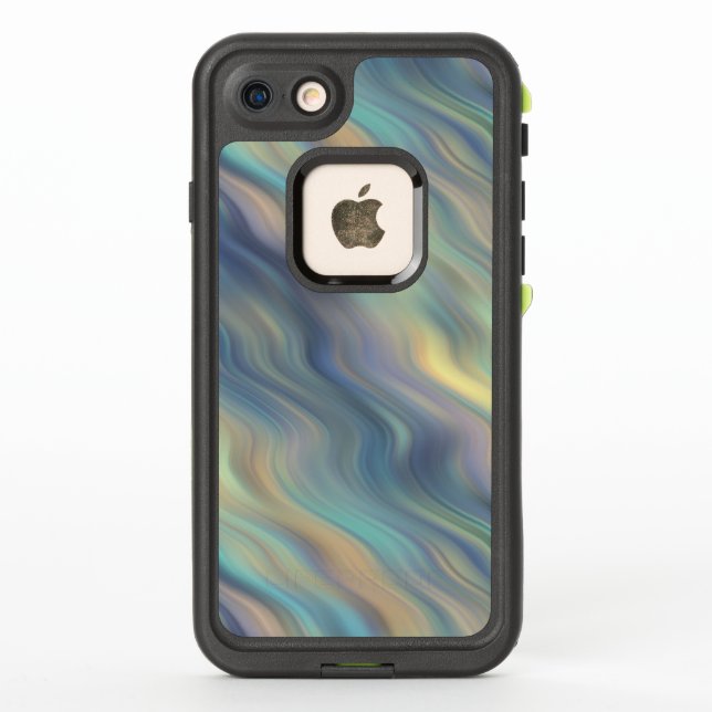 Pastel Swirling Currents Abstract LifeProof iPhone Case (Back)