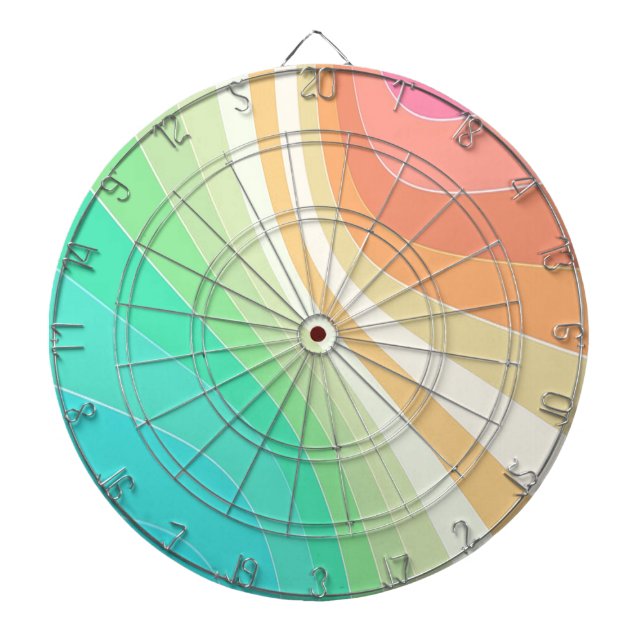 Pastel Swirls Dartboard (Front)