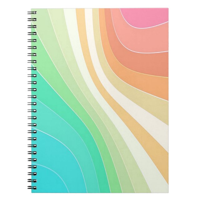 Pastel Swirls Notebook (Front)