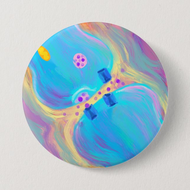 Pastel Synapse 7.5 Cm Round Badge (Front)