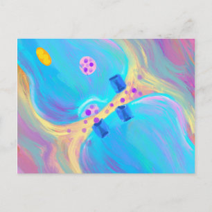 Pastel Synapse Postcard