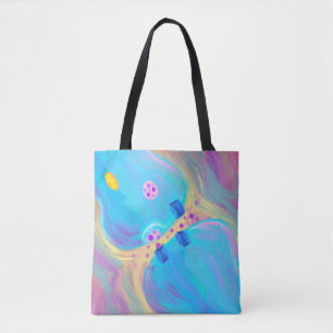 Pastel Synapse Tote Bag