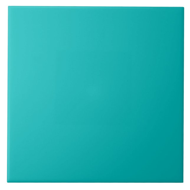 Pastel Teal Ceramic Tile (Front)