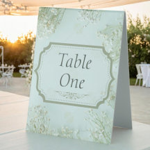 Pastel Teal White Flowers Wedding