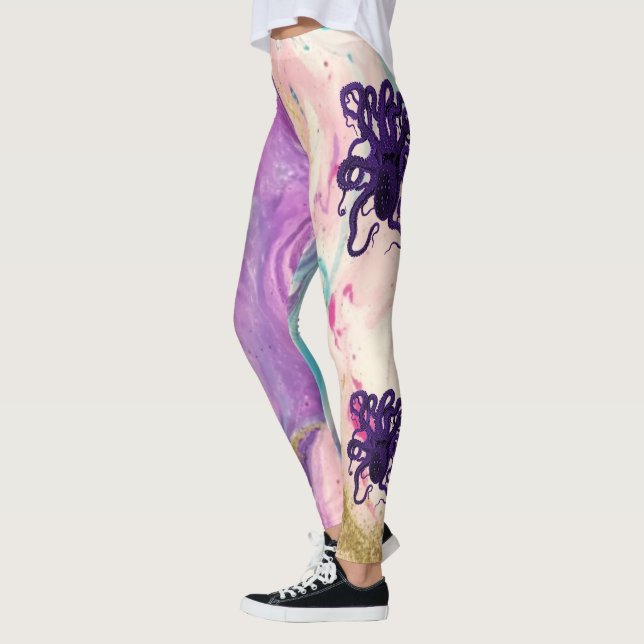 Pastel Tentacles Leggings (Left)